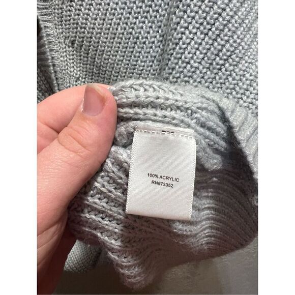 Isela Grey Button Up Cardigan Sweater Woman’s Size Large - Picture 6 of 7